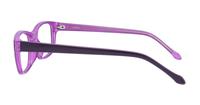 Dark Purple Glasses Direct Daisy Rectangle Glasses - Side