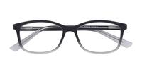 Matte Black/Grey Glasses Direct Dakari Oval Glasses - Flat-lay
