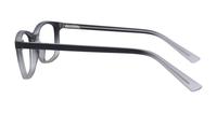 Matte Black/Grey Glasses Direct Dakari Oval Glasses - Side