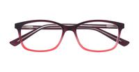 Matte Brown/Pink Glasses Direct Dakari Oval Glasses - Flat-lay