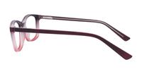 Matte Brown/Pink Glasses Direct Dakari Oval Glasses - Side