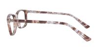Tan Mottle Glasses Direct Dakari Oval Glasses - Side
