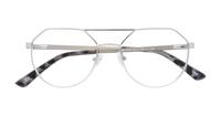 Matte Silver Glasses Direct Daly Round Glasses - Flat-lay