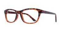 Tortoise Glasses Direct Damica Oval Glasses - Angle