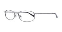 Dark Gunmetal Glasses Direct Darby Oval Glasses - Angle
