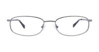 Dark Gunmetal Glasses Direct Darby Oval Glasses - Front