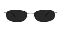 Dark Gunmetal Glasses Direct Darby Oval Glasses - Sun
