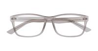 Matte Crystal/Grey Glasses Direct Dario Rectangle Glasses - Flat-lay