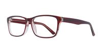 Shiny Brown/Crystal Glasses Direct Dario Rectangle Glasses - Angle