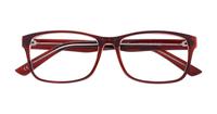 Shiny Brown/Crystal Glasses Direct Dario Rectangle Glasses - Flat-lay