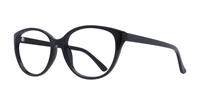 Shiny Black Glasses Direct Dawn Cat-eye Glasses - Angle