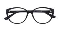 Shiny Black Glasses Direct Dawn Cat-eye Glasses - Flat-lay