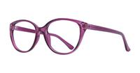 Shiny Purple Glasses Direct Dawn Cat-eye Glasses - Angle