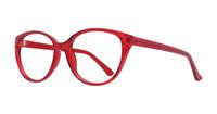 Shiny Red Glasses Direct Dawn Cat-eye Glasses - Angle