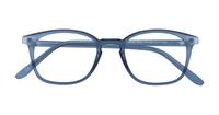 Matte Dark Blue Glasses Direct Dax Oval Glasses - Flat-lay