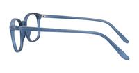 Matte Dark Blue Glasses Direct Dax Oval Glasses - Side