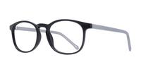 Black Glasses Direct Delaney Round Glasses - Angle