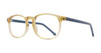 Yellow Crystal Glasses Direct Delaney Round Glasses - Angle