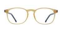 Yellow Crystal Glasses Direct Delaney Round Glasses - Front