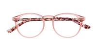 Crystal Pink Glasses Direct Deon Round Glasses - Flat-lay