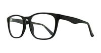 Matte Black Glasses Direct Devon Square Glasses - Angle