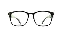 Shiny Black Glasses Direct Devon Square Glasses - Front