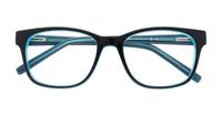 Black / Blue Glasses Direct Diallo Square Glasses - Flat-lay