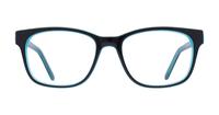 Black / Blue Glasses Direct Diallo Square Glasses - Front