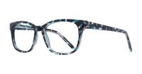 Blue Pattern Glasses Direct Diallo Square Glasses - Angle