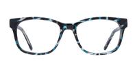 Blue Pattern Glasses Direct Diallo Square Glasses - Front