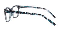 Blue Pattern Glasses Direct Diallo Square Glasses - Side