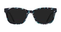 Blue Pattern Glasses Direct Diallo Square Glasses - Sun