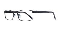 Matte Black Glasses Direct Digby Rectangle Glasses - Angle