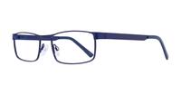 Matte Blue Glasses Direct Digby Rectangle Glasses - Angle