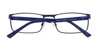 Matte Blue Glasses Direct Digby Rectangle Glasses - Flat-lay