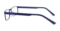 Matte Blue Glasses Direct Digby Rectangle Glasses - Side