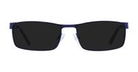 Matte Blue Glasses Direct Digby Rectangle Glasses - Sun