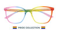 Rainbow Glasses Direct Diversity Square Glasses - Flat-lay