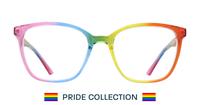 Rainbow Glasses Direct Diversity Square Glasses - Front