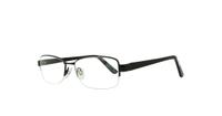 Black Glasses Direct Dixie Rectangle Glasses - Angle