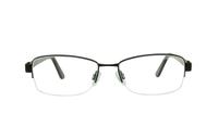 Black Glasses Direct Dixie Rectangle Glasses - Front