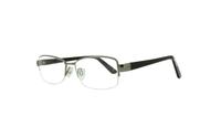 Gunmetal / Black Glasses Direct Dixie Rectangle Glasses - Angle