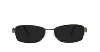 Gunmetal / Black Glasses Direct Dixie Rectangle Glasses - Sun