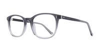 Shiny Gradient Grey Glasses Direct Donnie Round Glasses - Angle