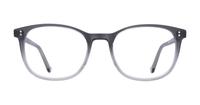 Shiny Gradient Grey Glasses Direct Donnie Round Glasses - Front