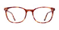 Shiny Pink/Beige Glasses Direct Donnie Round Glasses - Front