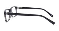 Grey / Horn Glasses Direct Doran Rectangle Glasses - Side
