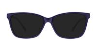 Black Purple Glasses Direct Dottie Rectangle Glasses - Sun