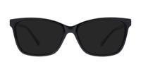 Shiny Black Glasses Direct Dottie Rectangle Glasses - Sun