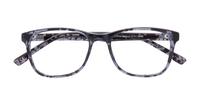 Grey/ Blue Havana Glasses Direct Drew Rectangle Glasses - Flat-lay